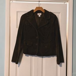 Ann Taylor loft jacket petite Chocolate Brown